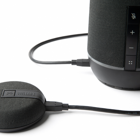 Owl Labs Microfono di espansione per Meeting Owl 4+ e Meeting Owl 3: estende la portata audio in spazi più ampi di 8 piedi (2,5 metri) nella direzione del microfono.