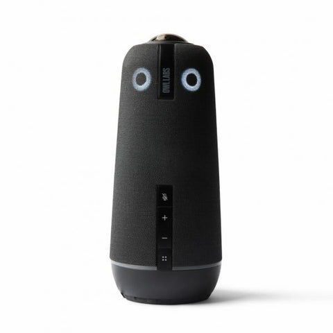 Owl Labs Meeting Owl 4+ - Videocamera per videoconferenza intelligente 4K a 360, microfono e altoparlante (fuoco automatico altoparlante, Smart Zooming, equalizzazione rumore)