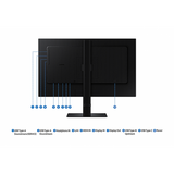 Samsung LS24D600UAU Monitor PC 61 cm [24] 2560 x 1440 Pixel Quad HD LCD Nero (SAMSUNG 24IN S60UD QHD - USB-C VIEWFINITY MONITOR)