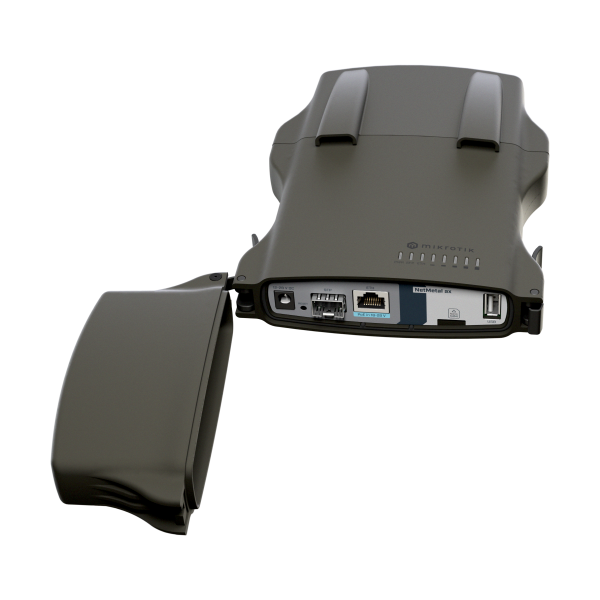 Mikrotik NetMetal ax Nero Supporto Power over Ethernet [PoE] (MikroTik NetMetal ax WiFi 6 Long Range Outdoor Access Point - L23UGSR-5HaxD2HaxD-NM)