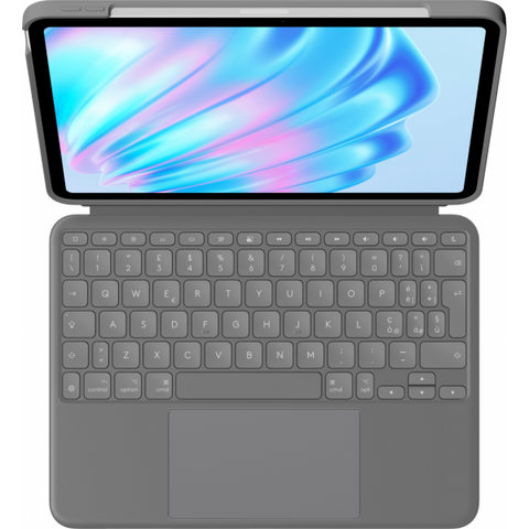LOGITECH COMBO TOUCH APPLE iPAD AIR 11" (M2) CUSTODIA CON TASTIERA OXFORD GREY