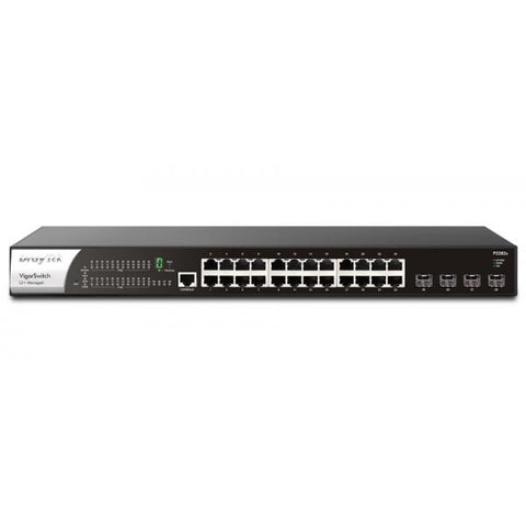 DrayTek VigorSwitch P2282x Gestito L2+ Gigabit Ethernet [10/100/1000] Supporto Power over Ethernet [PoE] 1U Nero (DRAYTEK VIGORSWITCH P2282X 24 GB Ports+)