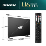 Hisense TV Mini-LED 65" 4K Ultra HD 65U6NQ