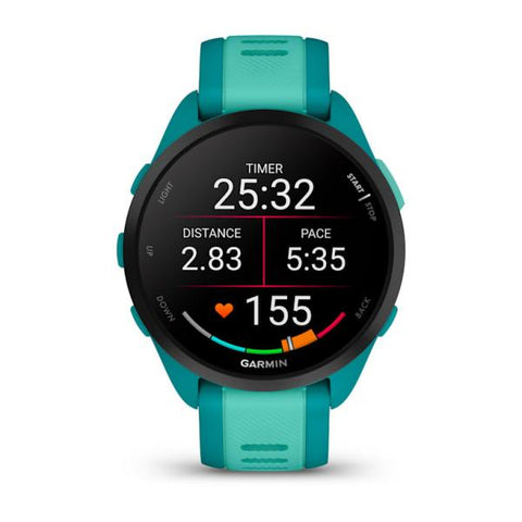 Garmin Forerunner 165 Music 3,05 cm (1.2") AMOLED Digitale 390 x 390 Pixel Touch screen Turchese GPS (satellitare)