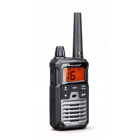 Midland XT70 ricetrasmittente 32 canali Nero (MIDLAND Walkie Talkie XT70 Pro Duo Bla)