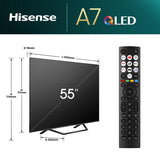 Hisense TV QLED 55" 4K Ultra HD 55A7NQ