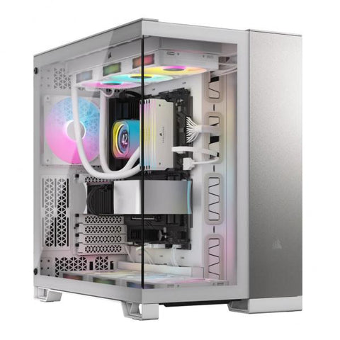 Corsair CC-9011285-WW computer case Midi Tower Grigio, Bianco (CORSAIR 6500X MID TOWER CASE WHT/GREY)