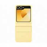 Samsung Galaxy Z Flip6 Kindsuit Case Gialla (SAM Z Flip6 Faux Leather Case Yellow)