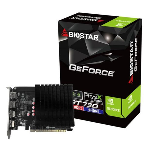 BIOSTAR NVIDIA GT 730 4GB GDDR3 - 4x HDMI