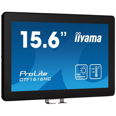iiyama OTF1616MC-B1 visualizzatore di messaggi Pannello piatto per segnaletica digitale 39,6 cm [15.6] LCD 1100 cd/m Full HD Nero Touch screen (iiyama OTF1616MC-B1 Signage Display Digital signage f