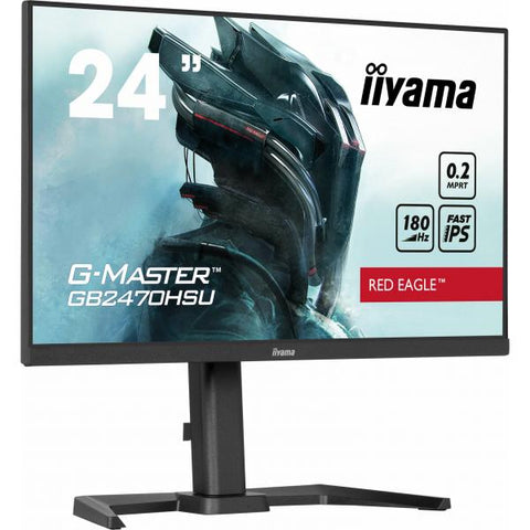 iiyama G-MASTER GB2470HSU-B6 Monitor PC 60,5 cm [23.8] 1920 x 1080 Pixel Full HD LCD Nero (iiyama G-Master GB2470HSU-B6 24' Fast IPS 180Hz Gaming Monitor)