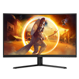 AOC G4 CQ32G4VE Monitor PC 80 cm [31.5] 2560 x 1440 Pixel Quad HD LCD Nero, Grigio (AOC Gaming CQ32G4VE - G4 Series - LED monitor - gaming - curved - 32 [31.5 viewable] - 2560 x 1440 QHD @ 180 Hz - F