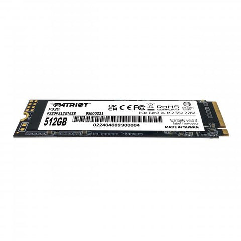 PATRIOT P320 SSD 512GB M.2280 PCI-E R/W 3000/2200MB/S