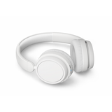 PHILIPS TAH5209WT CUFFIE OVER-EAR WIRELESS BLUETOOTH BASS+ ULTRALEGGERE CON ISOLAMENTO ACUSTICO PASSIVO MUSICA E CHIAMATE BASSI DINAMICI RICARICA USB-C BIANCO