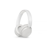 PHILIPS TAH5209WT CUFFIE OVER-EAR WIRELESS BLUETOOTH BASS+ ULTRALEGGERE CON ISOLAMENTO ACUSTICO PASSIVO MUSICA E CHIAMATE BASSI DINAMICI RICARICA USB-C BIANCO