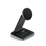 Satechi ST-Q31FM-EA Caricabatterie per dispositivi mobili Cuffie, Smartphone, Orologio intelligente Grigio, Nero USB Carica wireless Interno