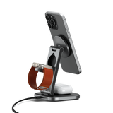 Satechi ST-Q31FM-EA Caricabatterie per dispositivi mobili Cuffie, Smartphone, Orologio intelligente Grigio, Nero USB Carica wireless Interno