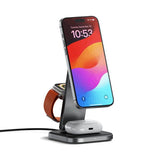 Satechi ST-Q31FM-EA Caricabatterie per dispositivi mobili Cuffie, Smartphone, Orologio intelligente Grigio, Nero USB Carica wireless Interno