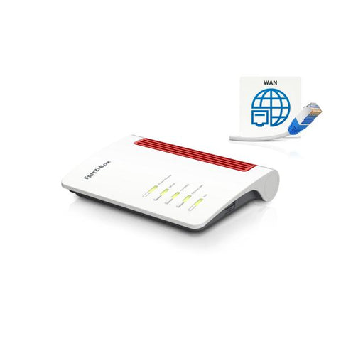 FRITZ!Box 4050 router wireless Gigabit Ethernet Dual-band (2.4 GHz/5 GHz) Nero, Bianco