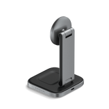 Satechi ST-Q21FM Caricabatterie per dispositivi mobili Cuffie, Smartphone Grigio USB Carica wireless Interno