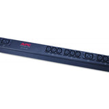 APC Rack PDU, Basic, Zero U, 11 kW, 230V, [36] C13 & [6] C19 unit di distribuzione dell'energia [PDU] 42 presa[e] AC 0U Nero (RACK PDU BASIC ZERO U 11 KW - 230V [36] C13 + [6] C19)