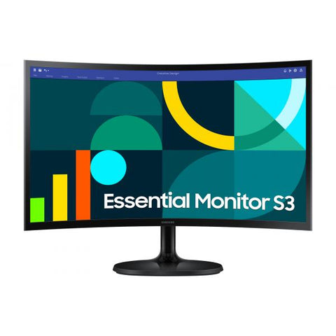 Samsung S24D360GAU Monitor PC 61 cm [24] 1920 x 1080 Pixel Full HD LED Nero (Samsung HDMI VGA FHD 24 Curved Monitor - Black)
