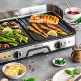 Rommelsbacher BBQ 2025 griglia di cottura elettrica Libera installazione 2000 W Nero, Acciaio inox