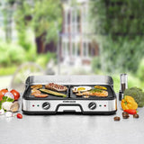 Rommelsbacher BBQ 2025 griglia di cottura elettrica Libera installazione 2000 W Nero, Acciaio inox