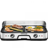 Rommelsbacher BBQ 2025 griglia di cottura elettrica Libera installazione 2000 W Nero, Acciaio inox