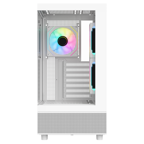 ITEK CASE SHOWBUI 42W GAMING TOWER ATX 3 x12cm ARGB FAN PANNELLO FRONTALE E LATERALE IN VETRO TEMPERATO SENZA CUCITURE BIANCO