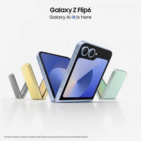 SAMSUNG F741 GALAXY Z FLIP6 5G DUAL SIM 6.7" OCTA CORE 512GB RAM 12GB 5G ITALIA BLUE