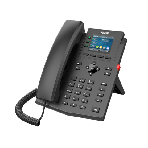 Fanvil X303-2 telefono IP Nero 4 linee LCD