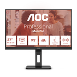 AOC E3 U27E3UF Monitor PC 68,6 cm [27] 3840 x 2160 Pixel 4K Ultra HD LED Nero (27 INCH UHD IPS 3840 x 2160 resolution)