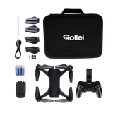 Rollei Fly 60 Combo 4 rotori Quadrirotore 2 MP 1280 x 720 Pixel 1200 mAh Nero (Fly 60 Fly More Combo)