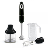 Smeg Frullatore Immersione con Accessori 50's Style  Nero LUCIDO  HBF03BLEU