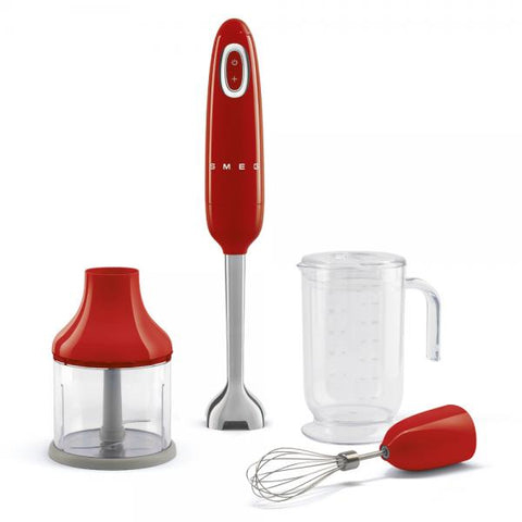 Smeg Frullatore Immersione con Accessori 50's Style  Rosso LUCIDO  HBF03RDEU