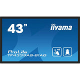 iiyama TF4339AS-B1AG visualizzatore di messaggi Pannello piatto per segnaletica digitale 108 cm [42.5] LED 500 cd/m 4K Ultra HD Nero Touch screen Processore integrato Android 24/7 (iiyama ProLite T