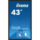 iiyama TF4339AS-B1AG visualizzatore di messaggi Pannello piatto per segnaletica digitale 108 cm [42.5] LED 500 cd/m 4K Ultra HD Nero Touch screen Processore integrato Android 24/7 (iiyama ProLite T