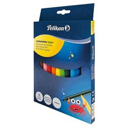 PELIKAN COLORELLA STAR PENNARELLI PUNTA FINE COLORI ASSORTITI CONF 12 Pz.