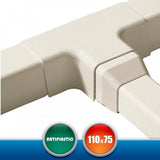 1213DT Derivazione a T per Canaline Installazione Climatizzatori - 110x75 mm