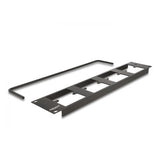DeLOCK Pannello patch Tipo-D da 19? con 4 piastre Tipo-D 86 x 86 mm e 4 porte 2U nero