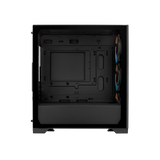 CASE MINITOWER NO PSU ELITE 301 BK USB A+C 3,5/2,5 RGB GLASS MATX MITX
