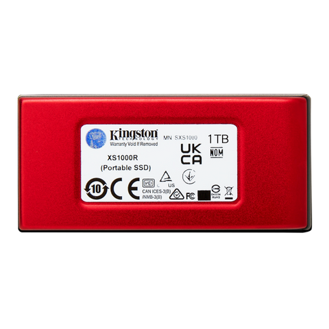 Kingston Technology 1TB SSD esterno XS1000 USB 3.2 Gen 2, Rosso