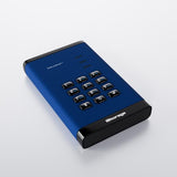 iStorage diskAshur3 HDD disco rigido esterno 2 TB 2.5 USB tipo-C 3.2 Gen 1 [3.1 Gen 1] Blu (diskAshur3 HDD 256-bit 2TB - Blue)