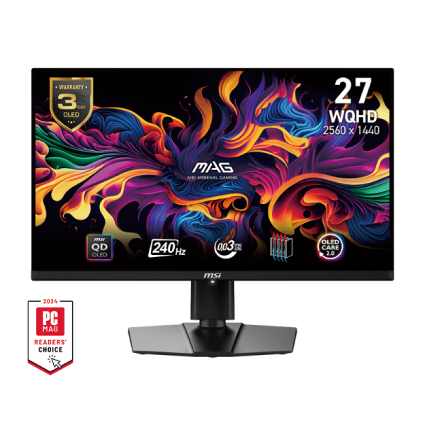 MSI MAG 271QPXDE QD-OLED E2 Monitor PC 67,3 cm [26.5] 2560 x 1440 Pixel Wide Quad HD Nero (random_sHdDBWpUBs)