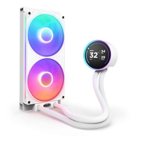 NZXT Kraken Elite 280 RGB Procesador Raffreddatore di liquidi todo en uno 14 cm Bianco 1 pz 