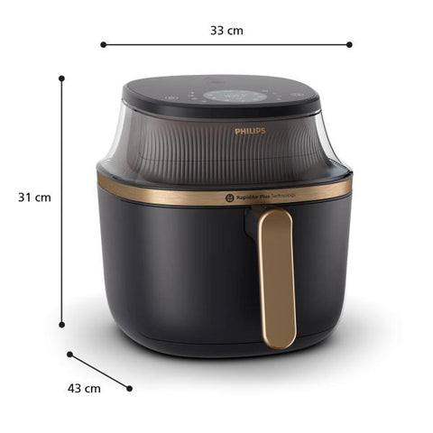 Philips 3000 series NA332/00 Airfryer 6.2 L, Friggitrice ad aria 16 in 1, App ricettario