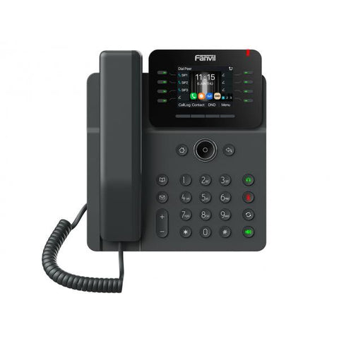 Fanvil V62G telefono IP Nero 12 linee LCD