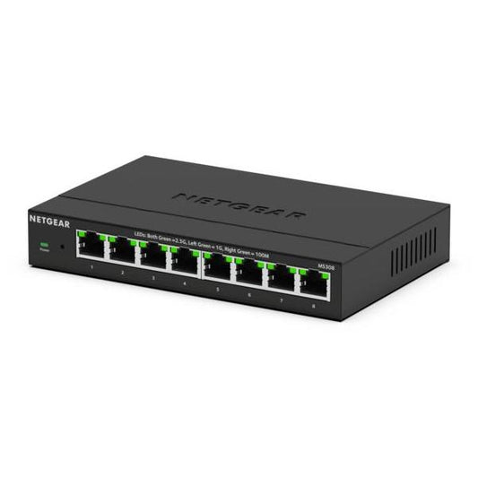 NETGEAR MS308E Non gestito 2.5G Ethernet (100/1000/2500) Nero