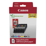 Canon PGI-530/CLI-531 PVP cartuccia d'inchiostro 6 pz Originale Nero, Ciano, Grigio, Magenta, Nero per foto, Giallo (Canon PGI-530 / CLI-531 Photo Value Pa)
